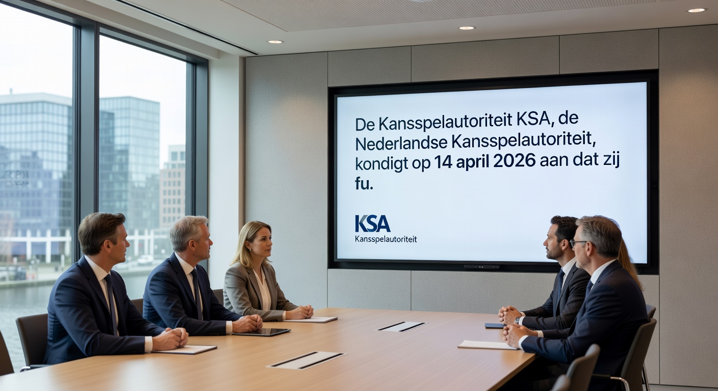 Overzicht van de Nederlandse online casino markt met KSA-logo, licentienummers en grafiek van groei sinds 2021, illustrerend de positie van Winz als 30e entrant