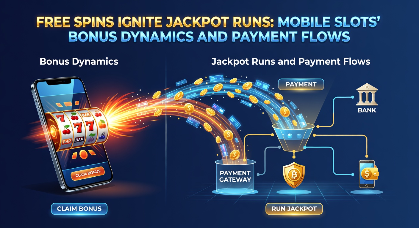 Grafische illustratie van een jackpot meter die oploopt tijdens een free spins run op een mobiel apparaat, met gouden munten en exploderende symbolen