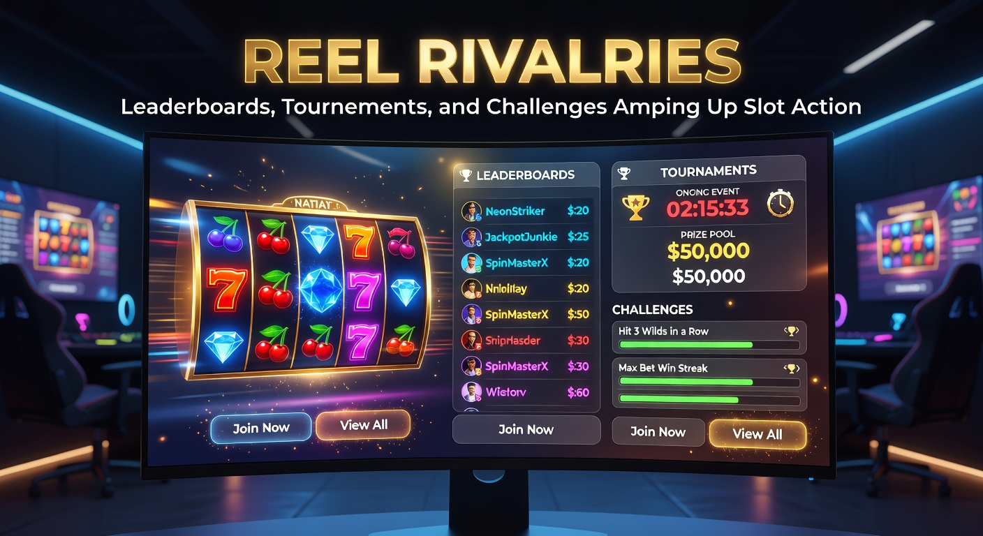 Een dynamisch toernooi-scherm met spelersrangen, timers en jackpot-tellers die de competitie intensiveren in een mobiele gokkast-omgeving