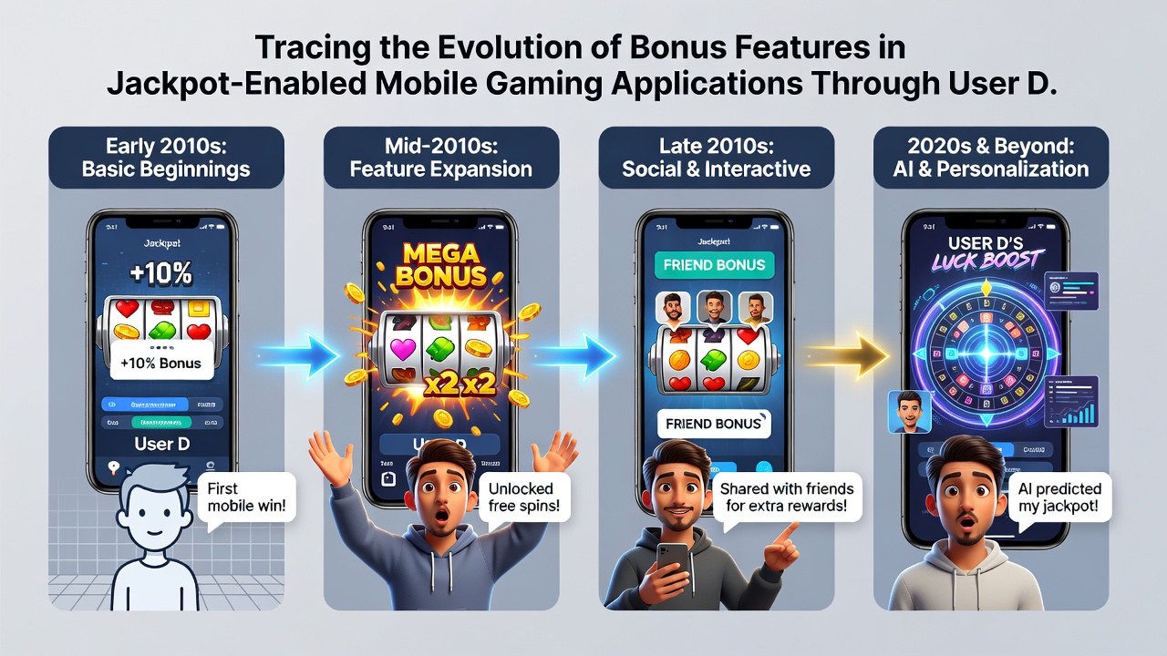 Gebruikersdata visualisaties met patronen in bonusactivatie en jackpot evolutie in mobiele games